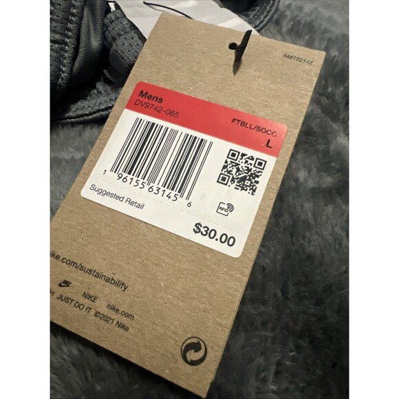 LARGE Nike Dri-Fit Academy Soccer Shorts - Grey BLACK  Men’s DV9742-065 - Picture 2 of 7